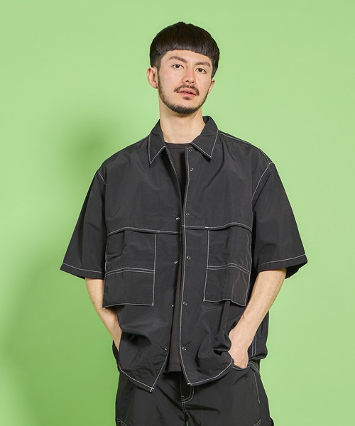 COMMON EDUCATION(コモンエデュケーション)の「HALF SLEEVE NEO FOLK SHIRT(シャツ/ブラウス・メンズ・ブラック/オフホワイト/ロイヤルブルー・LARGE/X-LARGE/MEDIUM)」の14枚目の写真
