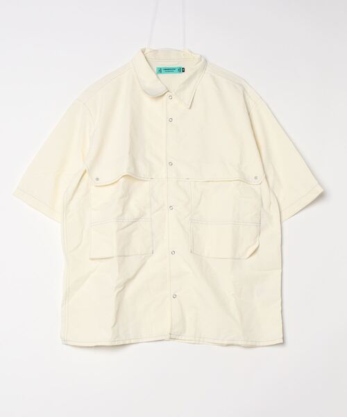 COMMON EDUCATION(コモンエデュケーション)の「HALF SLEEVE NEO FOLK SHIRT(シャツ/ブラウス・メンズ・ブラック/オフホワイト/ロイヤルブルー・LARGE/X-LARGE/MEDIUM)」の16枚目の写真