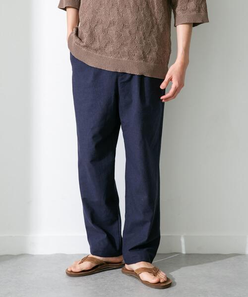 URBAN RESEARCH Sonny Label(アーバンリサーチサニーレーベル)の「リサイクルポリエステルニットポロシャツ(ニット/セーター・メンズ・ネイビー/ブルー系その他/ベージュ系その他・MEDIUM/LARGE)」の16枚目の写真
