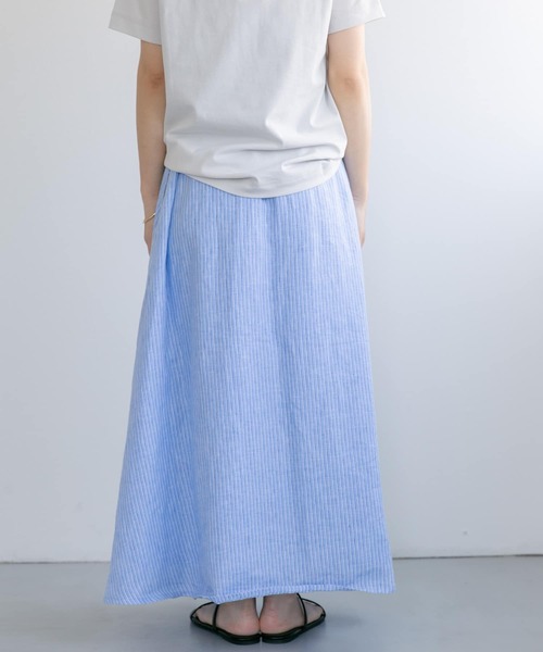 factory フレンチリネン　スカート　ヤク　heelandtoe factory フレンチリネン スカート ヤク heelandtoe