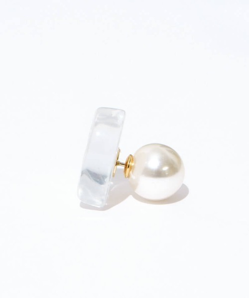 flower(フラワー)の「アイシーハートピアス(ピアス(片耳用)・レディース・ホワイト/ピンク・FREE)」の5枚目の写真