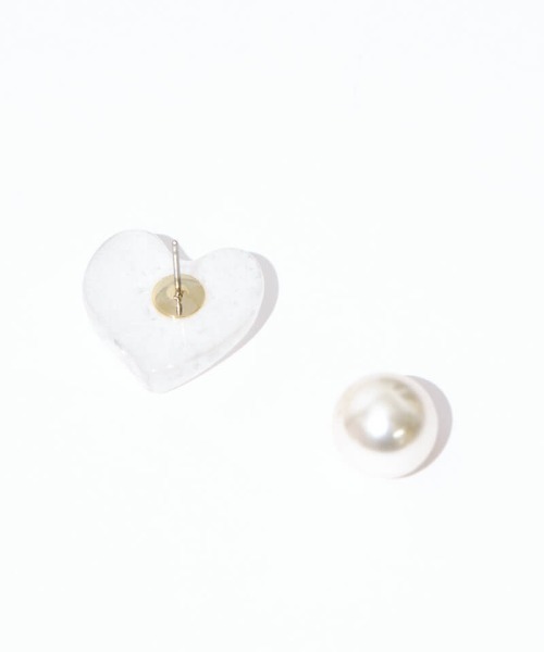 flower(フラワー)の「アイシーハートピアス(ピアス(片耳用)・レディース・ホワイト/ピンク・FREE)」の8枚目の写真