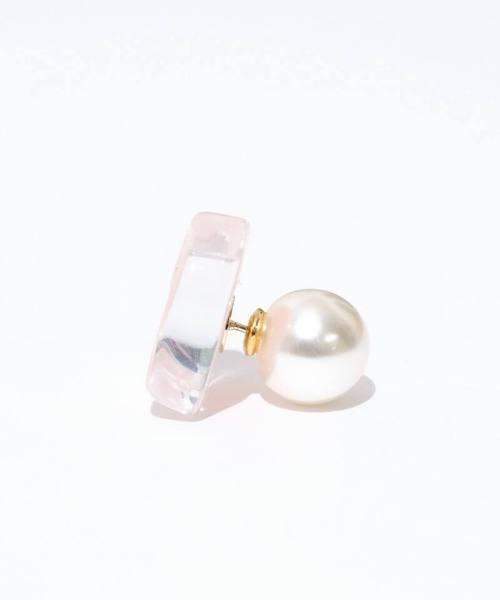 flower(フラワー)の「アイシーハートピアス(ピアス(片耳用)・レディース・ホワイト/ピンク・FREE)」の10枚目の写真