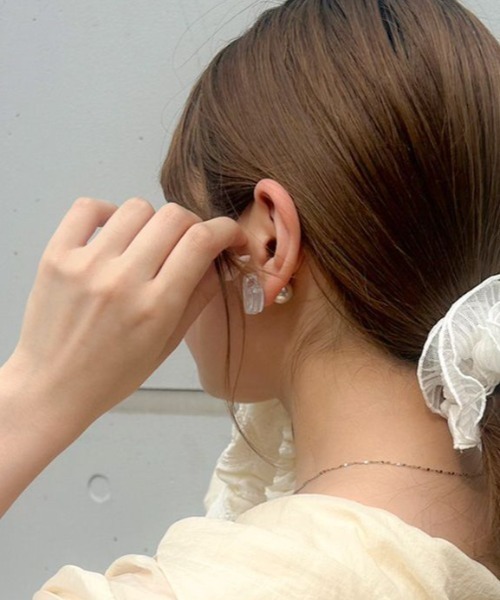 flower(フラワー)の「アイシーハートピアス(ピアス(片耳用)・レディース・ホワイト/ピンク・FREE)」の20枚目の写真