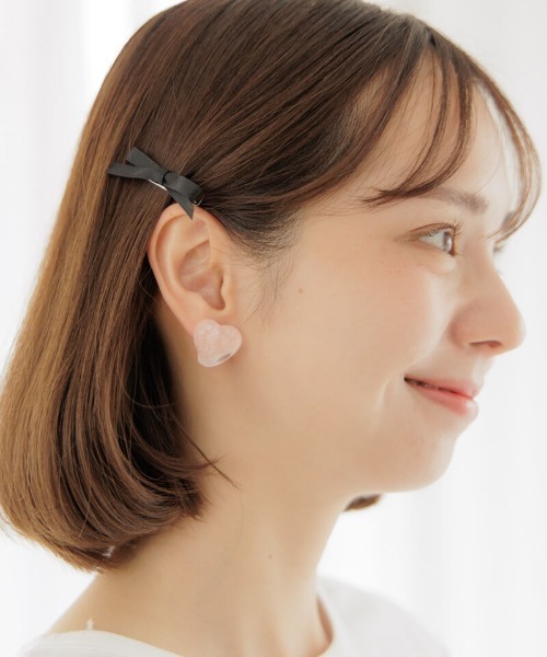 flower(フラワー)の「アイシーハートピアス(ピアス(片耳用)・レディース・ホワイト/ピンク・FREE)」の19枚目の写真