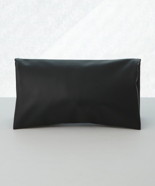 NANO universe(ナノユニバース)の「WEB限定/シンセティックレザー2WAYクラッチバッグ(クラッチバッグ・メンズ・ブラウン/ブラック・FREE)」の3枚目の写真