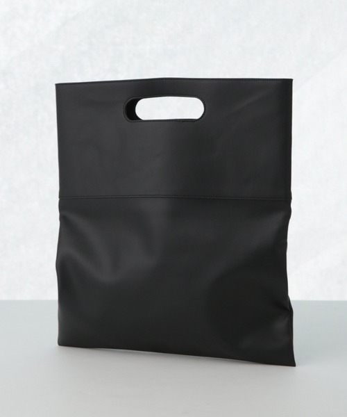 NANO universe(ナノユニバース)の「WEB限定/シンセティックレザー2WAYクラッチバッグ(クラッチバッグ・メンズ・ブラウン/ブラック・FREE)」の20枚目の写真