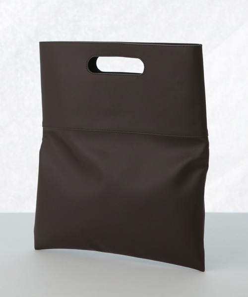 NANO universe(ナノユニバース)の「WEB限定/シンセティックレザー2WAYクラッチバッグ(クラッチバッグ・メンズ・ブラウン/ブラック・FREE)」の21枚目の写真