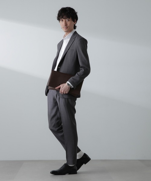 NANO universe(ナノユニバース)の「WEB限定/シンセティックレザー2WAYクラッチバッグ(クラッチバッグ・メンズ・ブラウン/ブラック・FREE)」の14枚目の写真