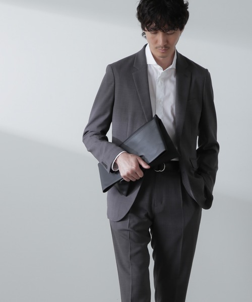 NANO universe(ナノユニバース)の「WEB限定/シンセティックレザー2WAYクラッチバッグ(クラッチバッグ・メンズ・ブラウン/ブラック・FREE)」の8枚目の写真