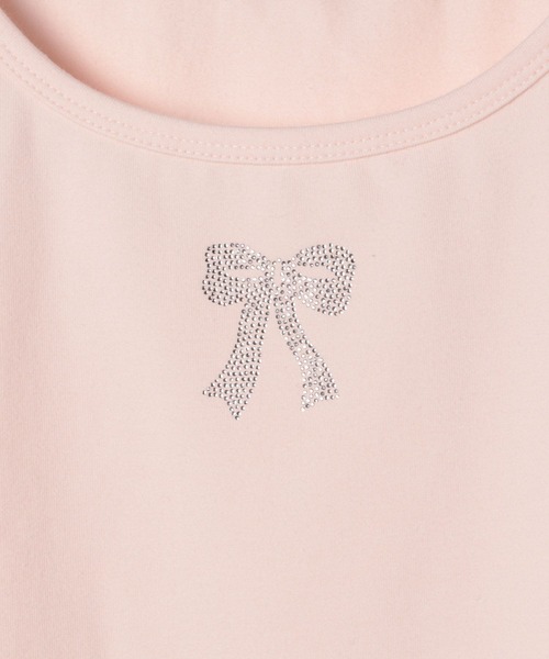 Heather(ヘザー)の「ラインストーンリボンTEE 118728(Tシャツ/カットソー・レディース・ブラック/ピンク/ホワイト・FREE)」の6枚目の写真