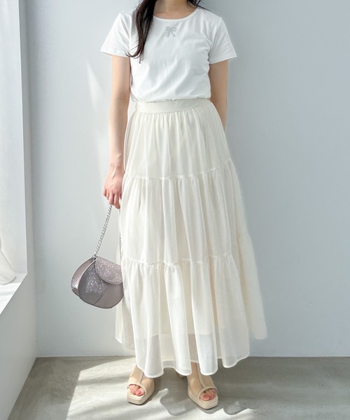Heather(ヘザー)の「ラインストーンリボンTEE 118728(Tシャツ/カットソー・レディース・ブラック/ピンク/ホワイト・FREE)」の15枚目の写真
