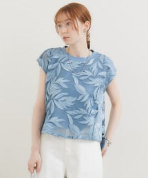 malla | malla メッシュレース天竺プルオーバー(Tシャツ/カットソー)
