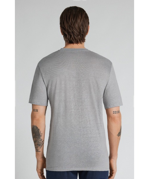 Intimissimi(インティミッシミ)の「リネン Tシャツ(Tシャツ/カットソー・メンズ・ベージュ/グリーン/ブラック/ライトブルー/ライトグレー/ブラウン/カーキ・S/M/L/XL)」の20枚目の写真