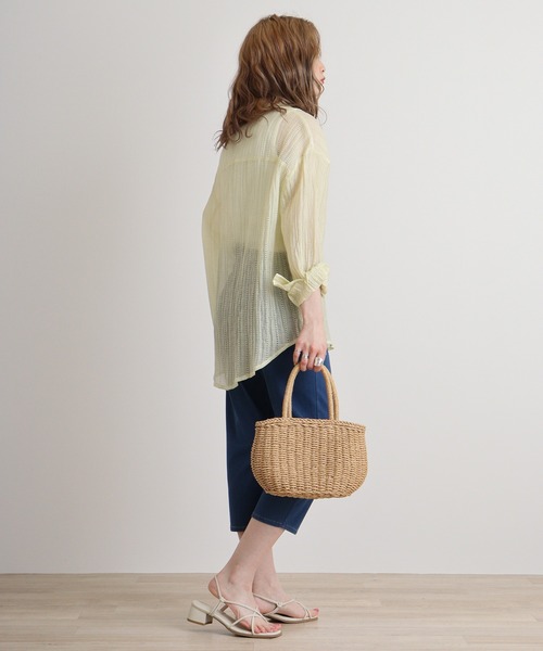 atONE(アットワン)の「atONE 冷感クロップドストレッチパンツ(その他パンツ・レディース・ベージュ/サックスブルー/ブラック/ブルー・3L/L/2L/M)」の17枚目の写真