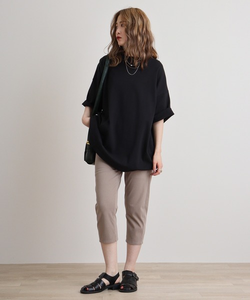 atONE(アットワン)の「atONE 冷感クロップドストレッチパンツ(その他パンツ・レディース・ベージュ/サックスブルー/ブラック/ブルー・3L/L/2L/M)」の10枚目の写真