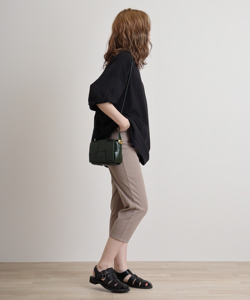 atONE(アットワン)の「atONE 冷感クロップドストレッチパンツ(その他パンツ・レディース・ベージュ/サックスブルー/ブラック/ブルー・3L/L/2L/M)」の11枚目の写真