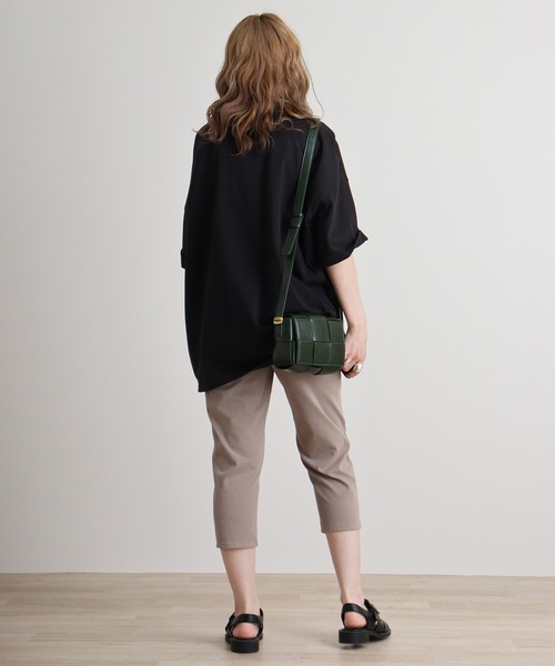 atONE(アットワン)の「atONE 冷感クロップドストレッチパンツ(その他パンツ・レディース・ベージュ/サックスブルー/ブラック/ブルー・3L/L/2L/M)」の12枚目の写真
