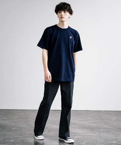 Rocky Monroe(ロッキーモンロー)の「ワンポイントクマ刺繍半袖Tシャツ(Tシャツ/カットソー・メンズ・ネイビー/ブラック/ホワイト・M/L/XL)」の22枚目の写真