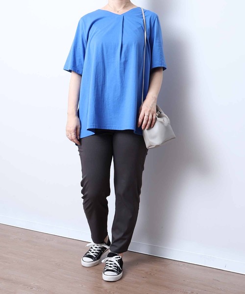 MB mint breeze(エムビーミントブリーズ)の「【LL~6L 大きいサイズ】【WEB/一部店舗限定】ストレッチレギンスパンツ(その他パンツ・レディース・ブラック/カーキ/チャコールグレー/グリーン/ベージュ・LL/3L/4L/5L)」の9枚目の写真
