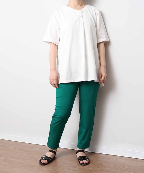 MB mint breeze(エムビーミントブリーズ)の「【LL~6L 大きいサイズ】【WEB/一部店舗限定】ストレッチレギンスパンツ(その他パンツ・レディース・ブラック/カーキ/チャコールグレー/グリーン/ベージュ・LL/3L/4L/5L)」の10枚目の写真