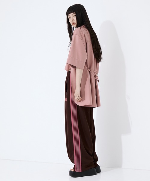 STUDIOUS（ステュディオス）の「【STUDIOUS/ステュディオス】オープンカラーシャツ（シャツ/ブラウス・レディース・ライトベージュ/ピンク/グレー・FREE）」の5枚目の写真