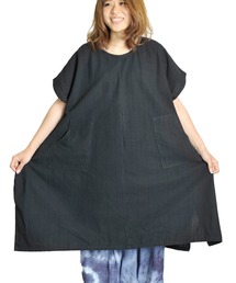チュニックワンピース スリット入り オーバーサイズ