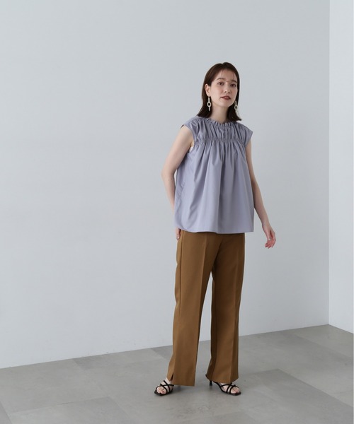 N.（N. Natural Beauty Basic）（エヌエヌナチュラルビューティーベーシック）の「◆サイドベントフレアパンツ（スラックス・レディース・ブラウン/ブラック・SMALL/MEDIUM）」の18枚目の写真