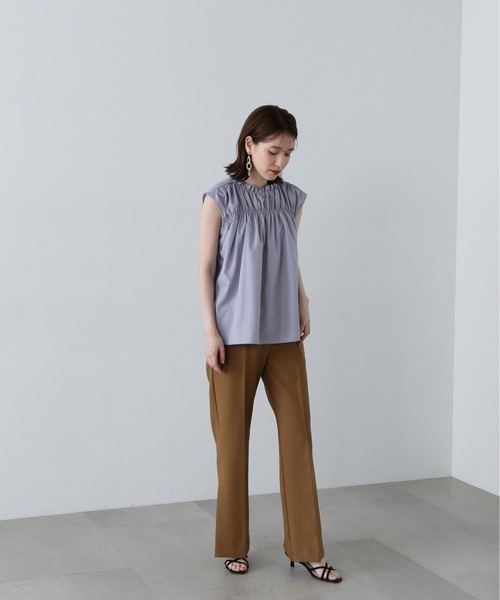 N.（N. Natural Beauty Basic）（エヌエヌナチュラルビューティーベーシック）の「◆サイドベントフレアパンツ（スラックス・レディース・ブラウン/ブラック・SMALL/MEDIUM）」の19枚目の写真