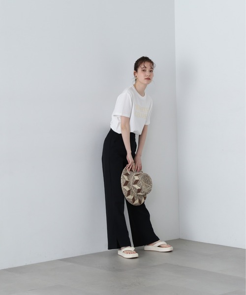 N.（N. Natural Beauty Basic）（エヌエヌナチュラルビューティーベーシック）の「◆サイドベントフレアパンツ（スラックス・レディース・ブラウン/ブラック・SMALL/MEDIUM）」の6枚目の写真