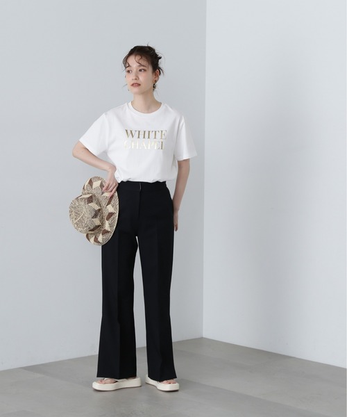 N.（N. Natural Beauty Basic）（エヌエヌナチュラルビューティーベーシック）の「◆サイドベントフレアパンツ（スラックス・レディース・ブラウン/ブラック・SMALL/MEDIUM）」の7枚目の写真