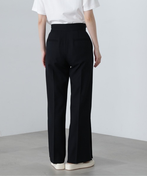 N.（N. Natural Beauty Basic）（エヌエヌナチュラルビューティーベーシック）の「◆サイドベントフレアパンツ（スラックス・レディース・ブラウン/ブラック・SMALL/MEDIUM）」の13枚目の写真