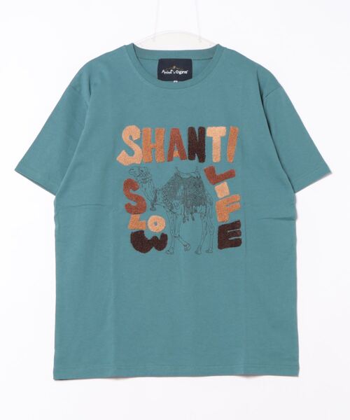 【チャイハネ】Amina×grn スローライフTシャツ（Tシャツ/カットソー）｜チャイハネ（チャイハネ）