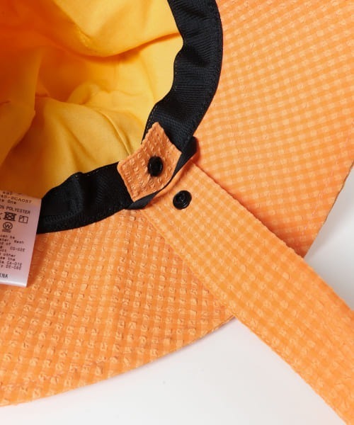 KBF（ケイビーエフ）の「リボン付きチェックバケットHAT（ハット・レディース・ホワイト/ブラック/オレンジ系その他・ONE）」の21枚目の写真