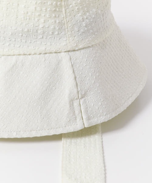 KBF（ケイビーエフ）の「リボン付きチェックバケットHAT（ハット・レディース・ホワイト/ブラック/オレンジ系その他・ONE）」の13枚目の写真