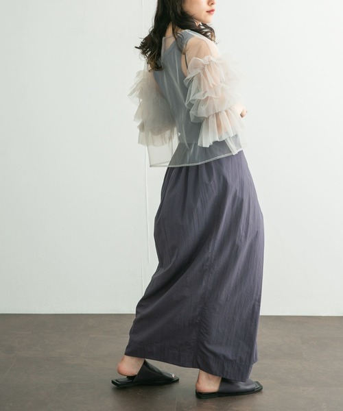 KBF(ケイビーエフ)の「ノースリーブ2WAYドッキングワンピース(ワンピース・レディース・ブルー系その他/チャコールグレー/イエロー・ONE)」の13枚目の写真