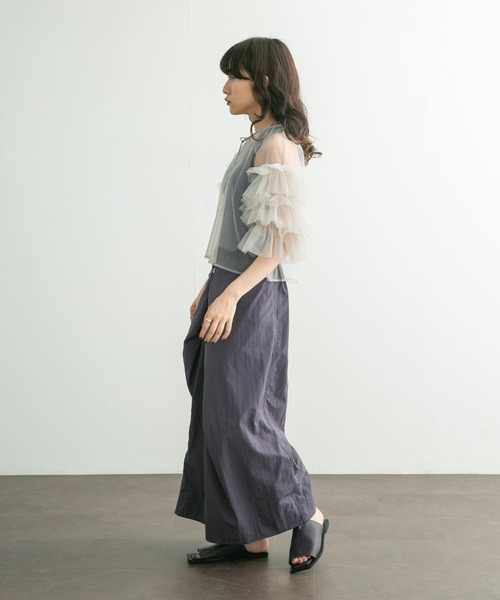 KBF(ケイビーエフ)の「ノースリーブ2WAYドッキングワンピース(ワンピース・レディース・ブルー系その他/チャコールグレー/イエロー・ONE)」の16枚目の写真