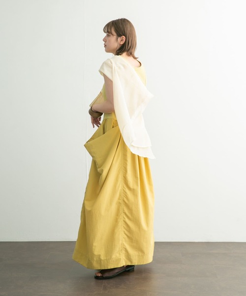 KBF(ケイビーエフ)の「ノースリーブ2WAYドッキングワンピース(ワンピース・レディース・ブルー系その他/チャコールグレー/イエロー・ONE)」の19枚目の写真