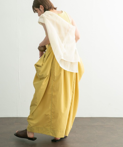 KBF(ケイビーエフ)の「ノースリーブ2WAYドッキングワンピース(ワンピース・レディース・ブルー系その他/チャコールグレー/イエロー・ONE)」の21枚目の写真