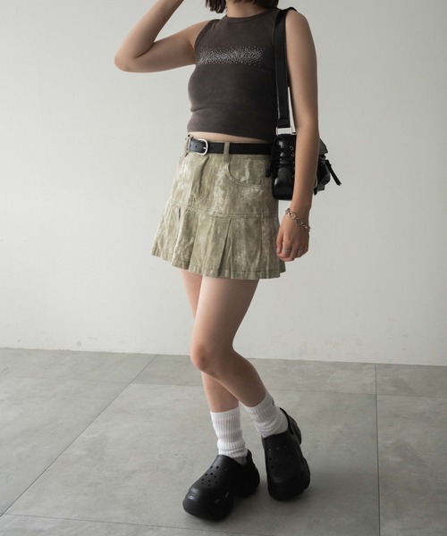 dispark(ディスパーク)の「DISPARK/ヴィンテージウォッシュロゴタンク(タンクトップ・レディース・ブラウン/スミクロ・FREE)」の4枚目の写真