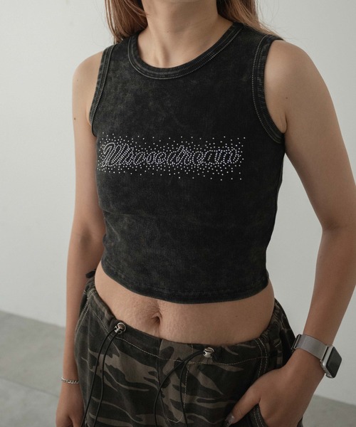 dispark(ディスパーク)の「DISPARK/ヴィンテージウォッシュロゴタンク(タンクトップ・レディース・ブラウン/スミクロ・FREE)」の5枚目の写真