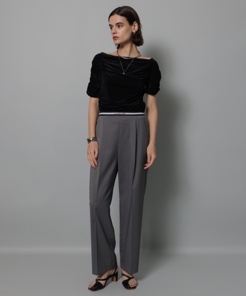 CADUNE シアーベロアカットソー シアーベロアカットソー（Tシャツ/カットソー）｜CADUNE