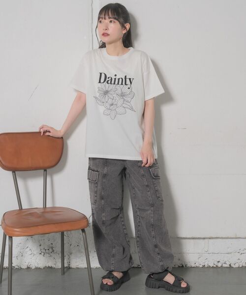 RETRO GIRL（レトロガール）の「カーゴデニムパンツ（デニムパンツ・レディース・ブルー/ブラック/ケミカルウォッシュ・FREE）」の8枚目の写真