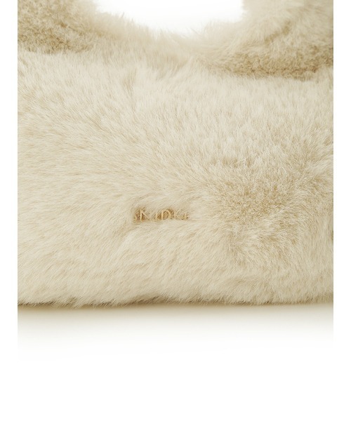 SNIDEL（スナイデル）の「ファーラウンドバッグ（ショルダーバッグ・レディース・アイボリー/ベージュ/グリーン/ピンク・FREE）」の9枚目の写真