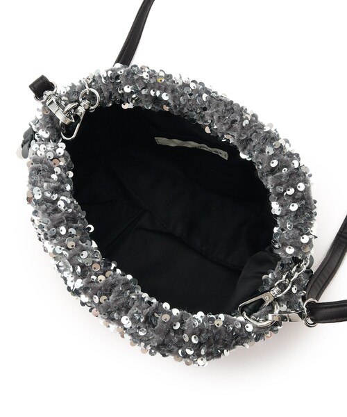 SHOO・LA・RUE（シューラルー）の「◆【スパンコール／シャイニー】アソート巾着ショルダーバッグ（ショルダーバッグ・レディース・シルバー/シルバー系5/シルバー系3/ブラック・00）」の21枚目の写真