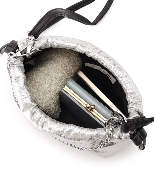 SHOO・LA・RUE（シューラルー）の「◆【スパンコール／シャイニー】アソート巾着ショルダーバッグ（ショルダーバッグ・レディース・シルバー/シルバー系5/シルバー系3/ブラック・00）」の12枚目の写真