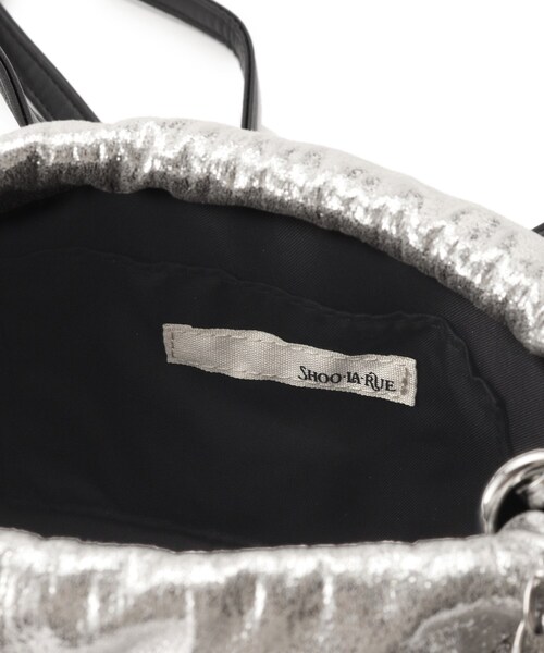 SHOO・LA・RUE（シューラルー）の「◆【スパンコール／シャイニー】アソート巾着ショルダーバッグ（ショルダーバッグ・レディース・シルバー/シルバー系5/シルバー系3/ブラック・00）」の6枚目の写真