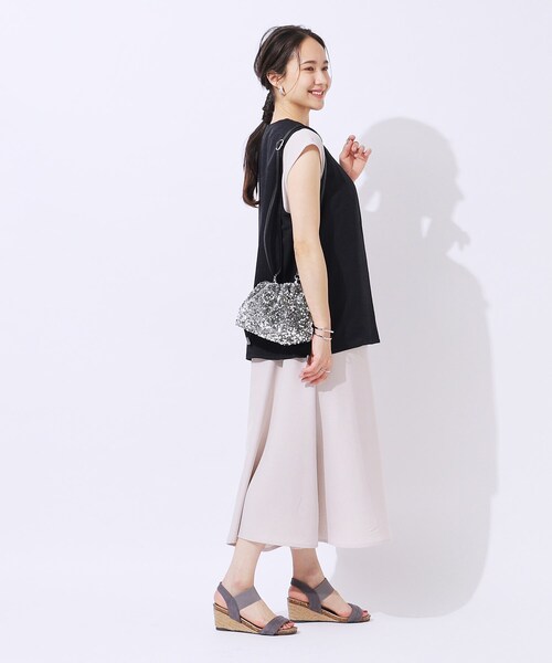 SHOO・LA・RUE（シューラルー）の「◆【スパンコール／シャイニー】アソート巾着ショルダーバッグ（ショルダーバッグ・レディース・シルバー/シルバー系5/シルバー系3/ブラック・00）」の22枚目の写真