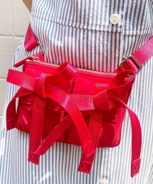 キャセリーニ　スマホショルダー　リボン Casselini ショルダーバッグ バッグ Casselini(キャセリーニ)リボン