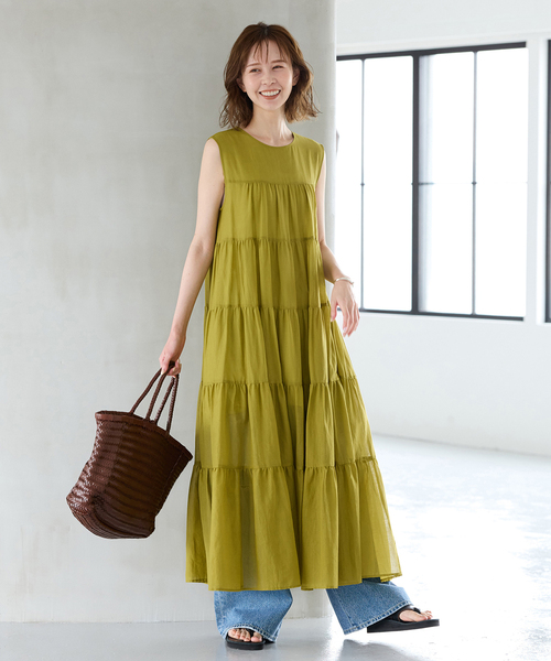 パーティ ワンピース ドレス シアー感 スパンコール ティアード DONOBAN ドレス シアーティアードドレス : ZOZOTOWN Yahoo!店